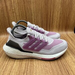 adidas Ultraboost 21 Ice Purple Womens 8.5 Running Shoes S23831 Sneakers